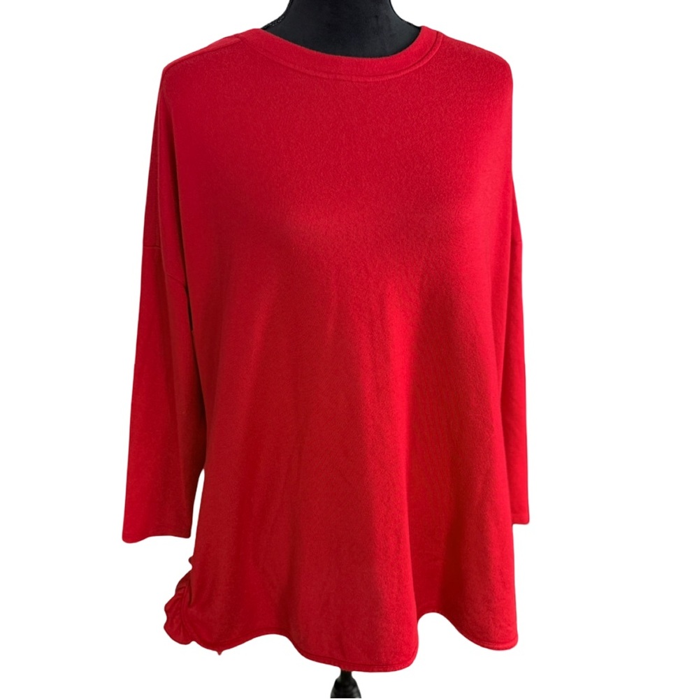 Red Ruffled‎ Sleeve Top - Picture 4 of 7